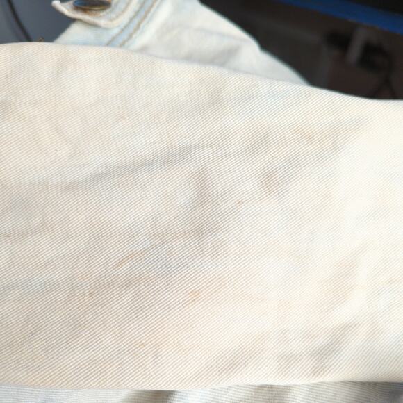 Free People Denim Jacket Womens 10 Blue Acid Wash Distressed Trucker Cropped - Picture 5 of 12